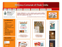 Tablet Screenshot of biblioteca.comunefinale.net